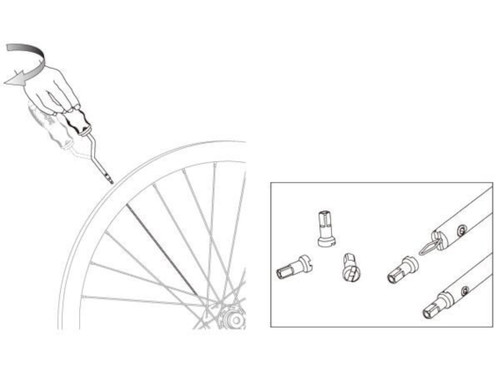 IceToolz Rotatable Spoke Wrench for Deep Rims