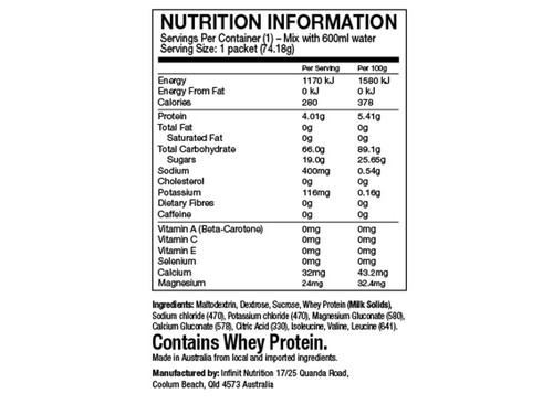 Infinit Nutrition Go Far Complete Endurance - Raspberry - 1.3kg