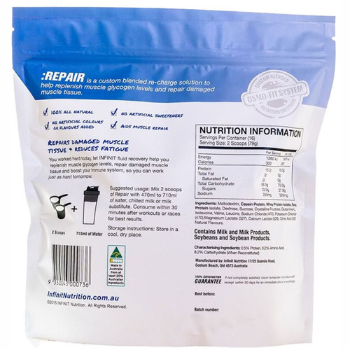 Infinit Nutrition Repair Complete Recovery - Vanilla - 1.3kg