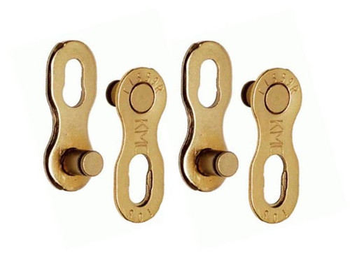 KMC Missing Link 10R Speed Connector - Twin Pack - Ti-N Gold KMC Missing Link 10R Speed Connector - Twin Pack - Ti-N Gold