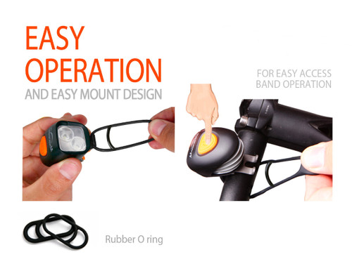 Magicshine MJ-6015 O-rings Handlebar Mount (Single) 