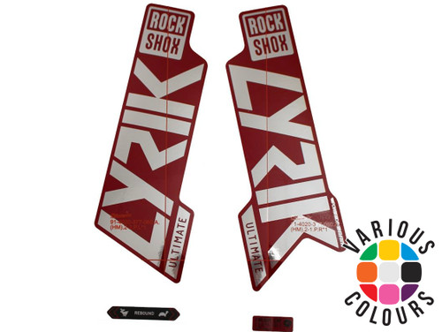 RockShox Lyrik Ultimate 27/29 Fork Decal Kit