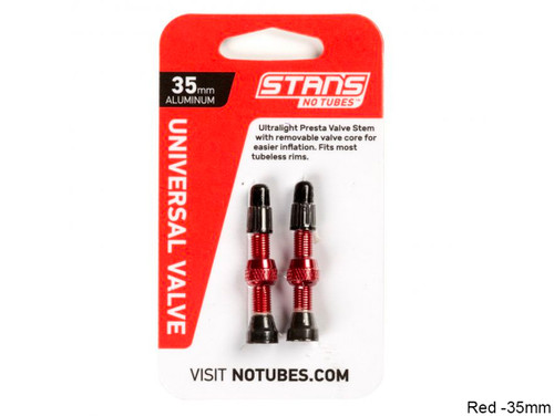 Stans NoTubes Tubeless Alloy Valves Blue 35mm
