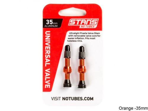 Stans NoTubes Tubeless Alloy Valves Blue 35mm