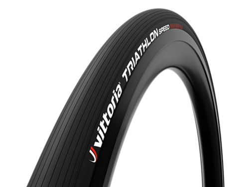 Vittoria Triathlon Speed Graphene 2.0 Tubular Tyre - Black/Tan 700 x 23mm