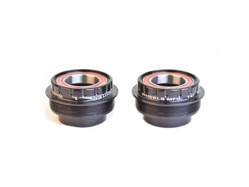 Wheels MFG T47 Outboard 24mm Shimano Angular Contact Bottom Bracket  - Black