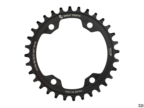 Wolf Tooth 96 BCD 4 Bolt Chainrings For XT M8000 / SLX M7000 Drop-Stop ST