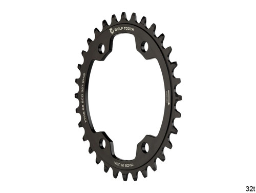 Wolf Tooth 96mm BCD Chainrings for Shimano XT M8000 and SLX M7000 Drop-Stop A