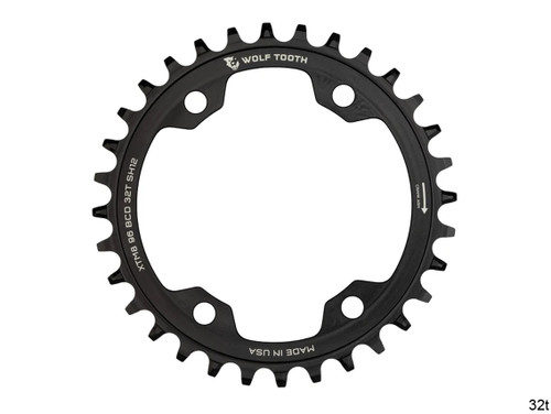 Wolf Tooth 96mm BCD Chainrings for Shimano XT M8000 and SLX M7000 Drop-Stop A