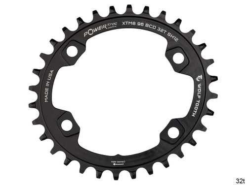 Wolf Tooth Elliptical 96mm BCD Chainrings for Shimano XT M8000 and SLX M7000