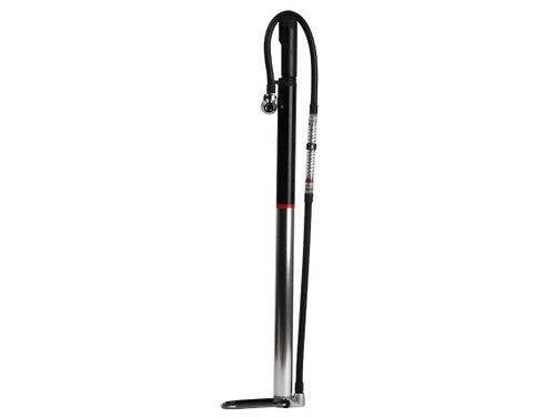 Zefal Profil Travel Floor Pump Silver/Black