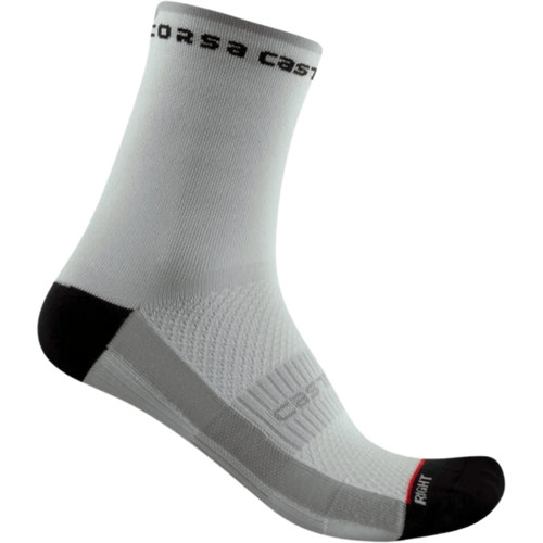 Castelli Rosso Corsa 11 Womens Socks White/Black