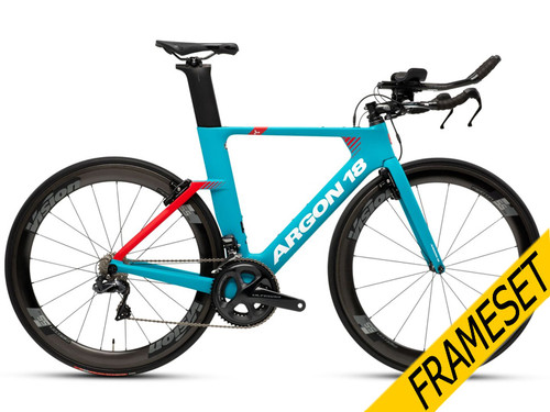 Argon 18 E-117 Tri Frameset - Turquoise/Red Matte Argon 18 E-117 Tri Frameset - Turquoise/Red Matte