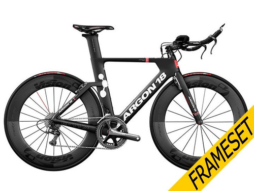 Argon 18 E-117 Tri Frameset 2018 - Black/Red