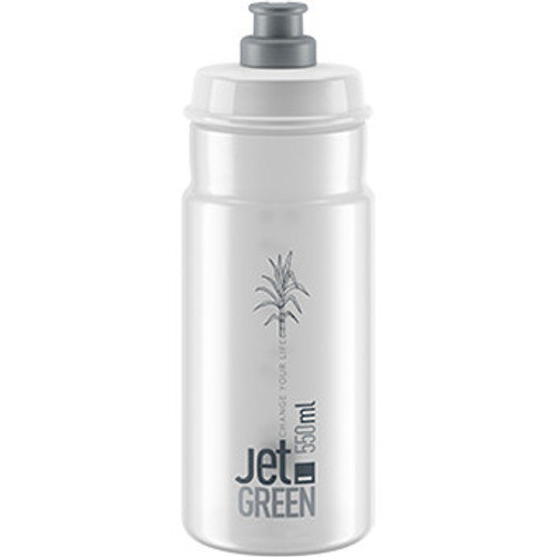 Elite Bottle Jet Green Clear Grey Logo 550 ml