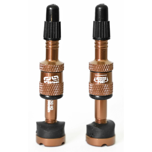 e*thirteen Gen2 Quickfill Tubeless Valves Bronze 23-31mm