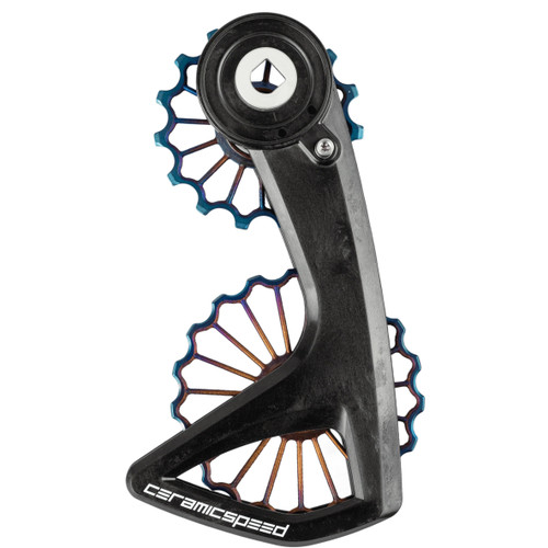 CeramicSpeed OSPW RS 3D Printed Hollow Ti alt SRAM Red AXS Oil Slick PVD Ctd