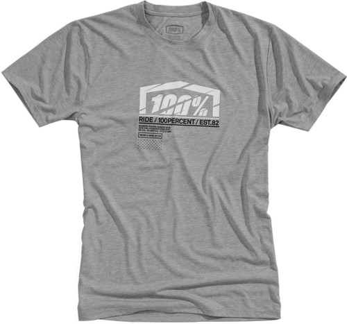 100% Assent Tech Tee Grey Heather Medium