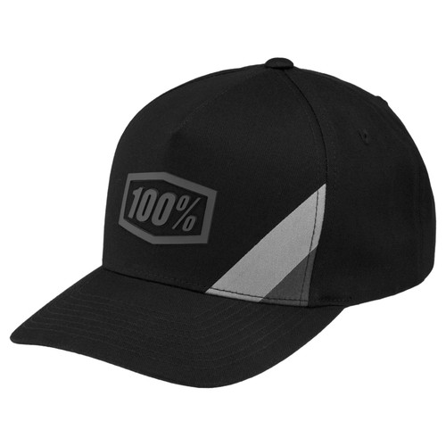 100% Cornerstone X-Fit Snapback Cap Black/Grey