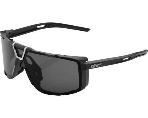 100% Eastcraft Sunglasses Matte Black (Smoke Lens)