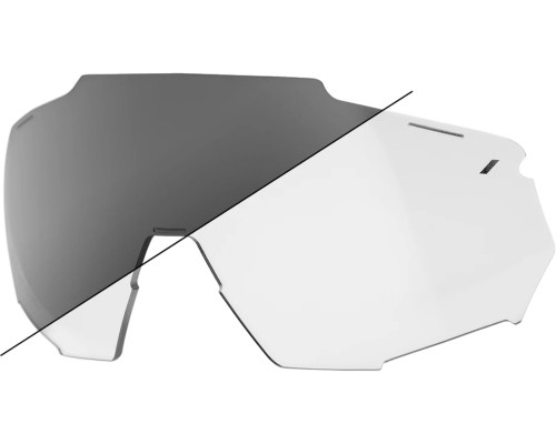 100% Racetrap 3.0 Sunglasses Replacement Photochromic Clear/Smoke Lens