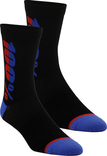 100% Rythym Merino Wool Performance Socks Black