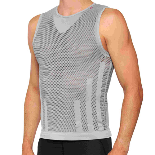 100% Zephyr Cooling Tank Top Grey