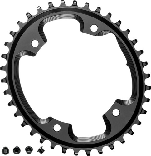 absoluteBLACK Narrow Wide Oval CX 110 4B Chainring Black