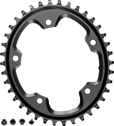 absoluteBLACK Narrow Wide Oval CX 110 5B Chainring Black