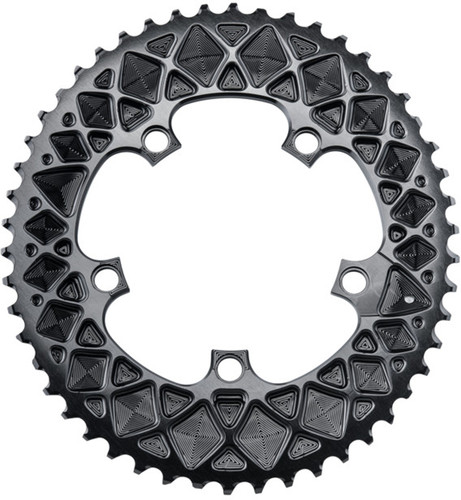 absoluteBLACK Oval Road 110BCD 5B 52T 2x Outer Traction Chainring Black