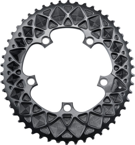 absoluteBLACK Premium Oval Road 110BCD 5B SRAM 50t 2x Chainring Black