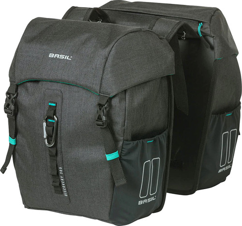 Basil Discovery 18L Compact Pannier Bags Black