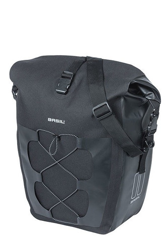 Basil Navigator Waterproof Single Pannier Bag 25 Black