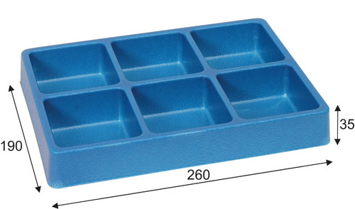 Cyclus 6 Compartment Tool Tray