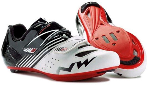 Northwave Torpedo Junior Road Shoes White/Black/Red