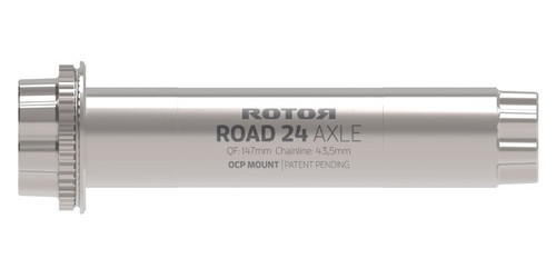 Rotor ALDHU Road Crank Axle 24mm Silver