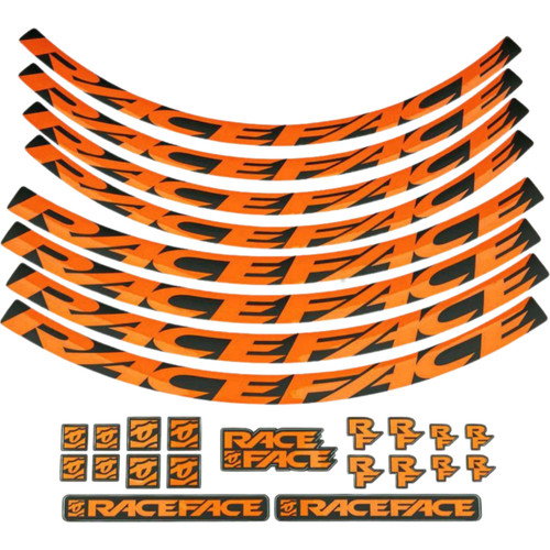 Race Face Orange LG Wheel Decal