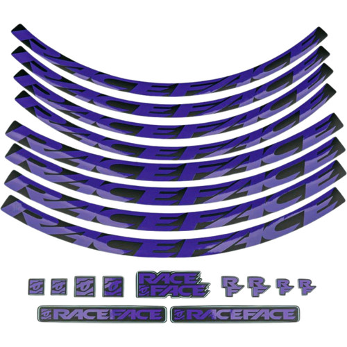 Race Face Purple XL Wheel Decal