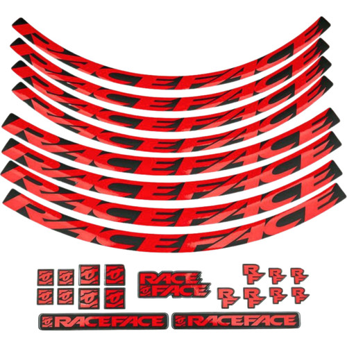 Race Face Red XL Wheel Decal