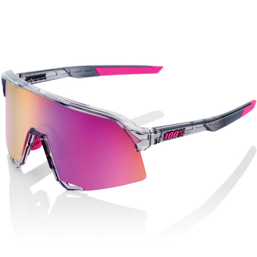 100% S3 Polished Translucent Grey Purple Mirror