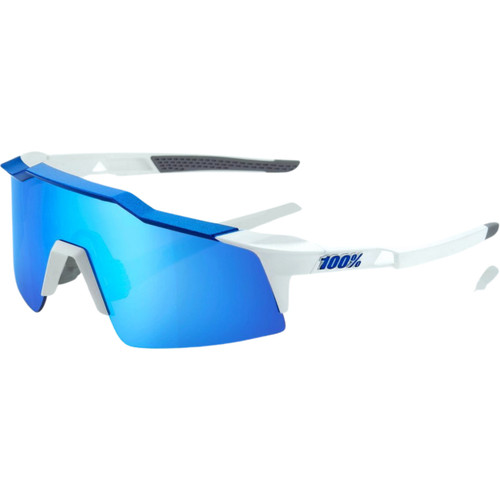 100% Speedcraft SL Matte White/Blue HiPER Blue