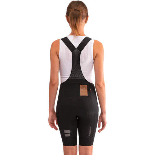 Soomom Women Pro Cargo Bib Shorts Black