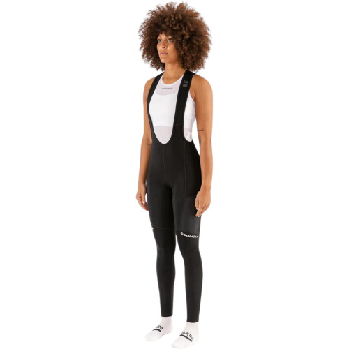 Soomom Womens Base Cargo Thermal Bib Tights Black