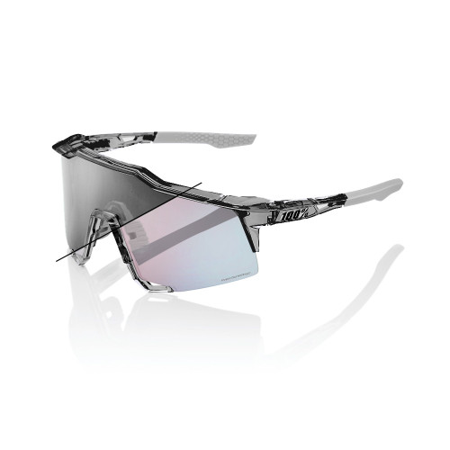 100% Speedcraft Sunglasses Polished Trans Grey Rose Gold Photochromic