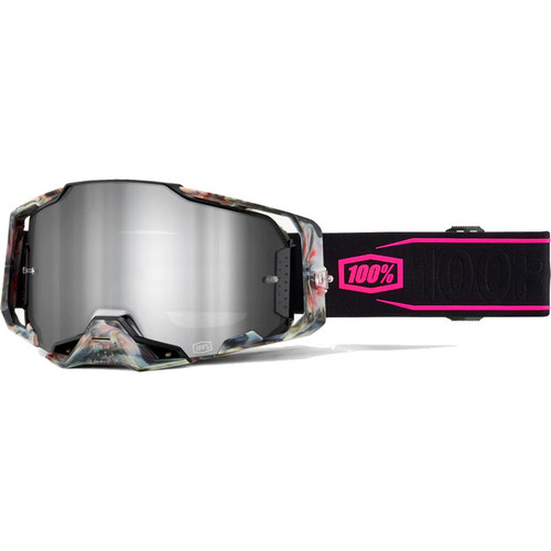 100% Armega MTB Goggles Sarcelle Mirror Silver