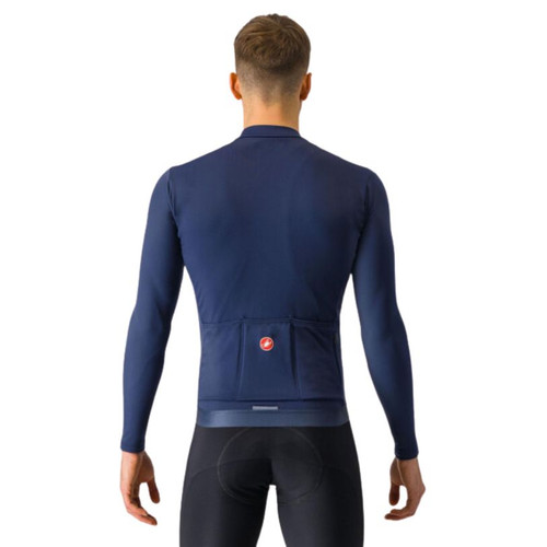 Castelli Espresso Thermal Jersey Belgian Blue