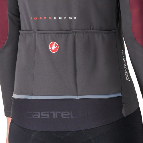 Castelli Perfetto Air Womens Jacket Deep Bordeaux/Dark Gray