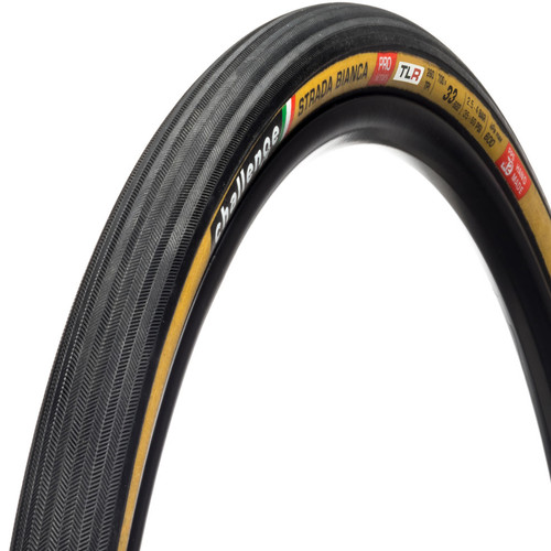 Challenge Strada Bianca Pro HTLR Open Tubular Folding Clincher Tyre Black/Tan 700 x 33mm