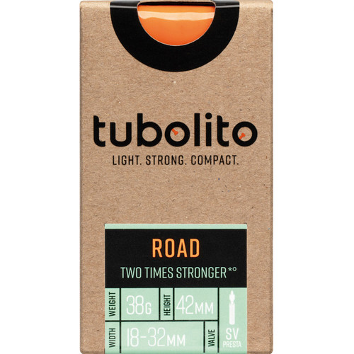 Tubolito Tubo Road Tube 700x18-32mm 42mm Presta Valve Black