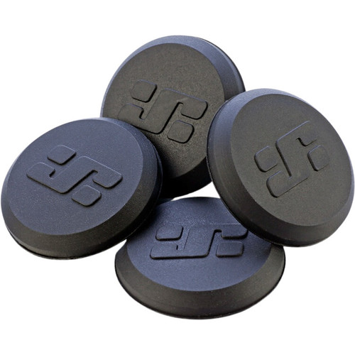 JetBlack Logo End Caps Black For Lock On Rings